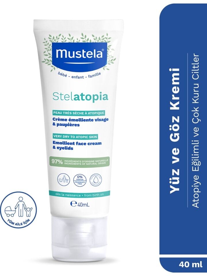 Mustela Stelatopia Emollient Face Cream Yüz Kremi 40 Ml