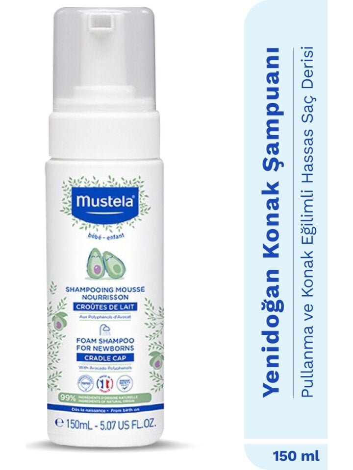 Mustela Yenidoğan Köpük Şampuan 150 ml