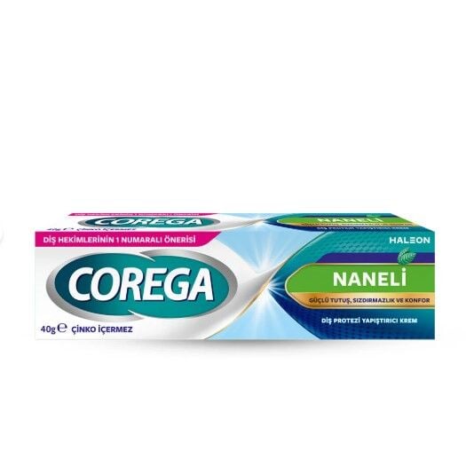 Corega Diş Protez Yapıştırıcı Krem 40 gr Naneli
