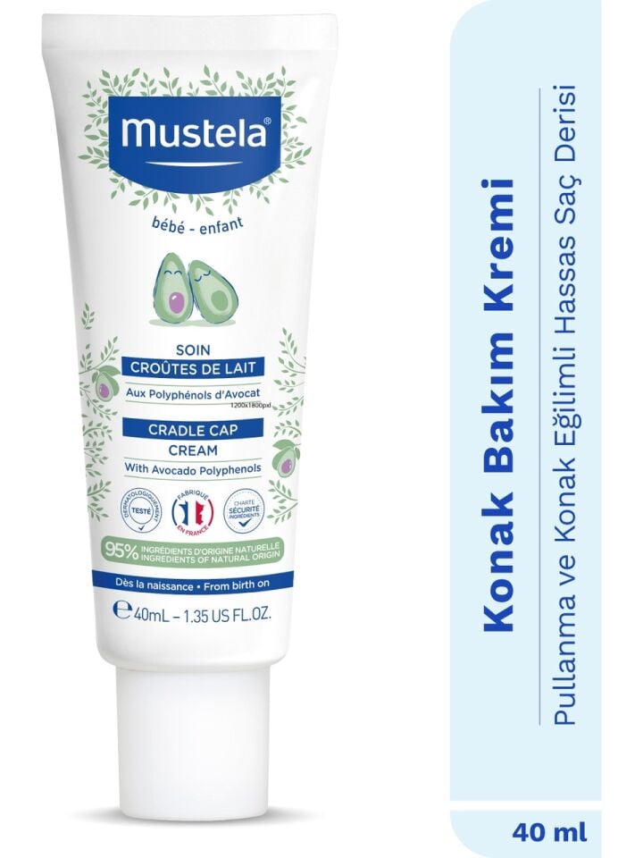 Mustela Cradle Cap Cream 40 Ml - Saç Pullanmalarına Karşı Bakım Kremi