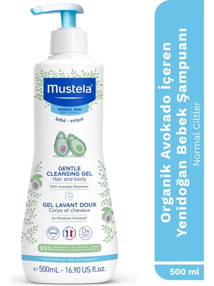 Mustela  Gentle Cleansing Gel Yenidoğan Şampuanı 500 ml