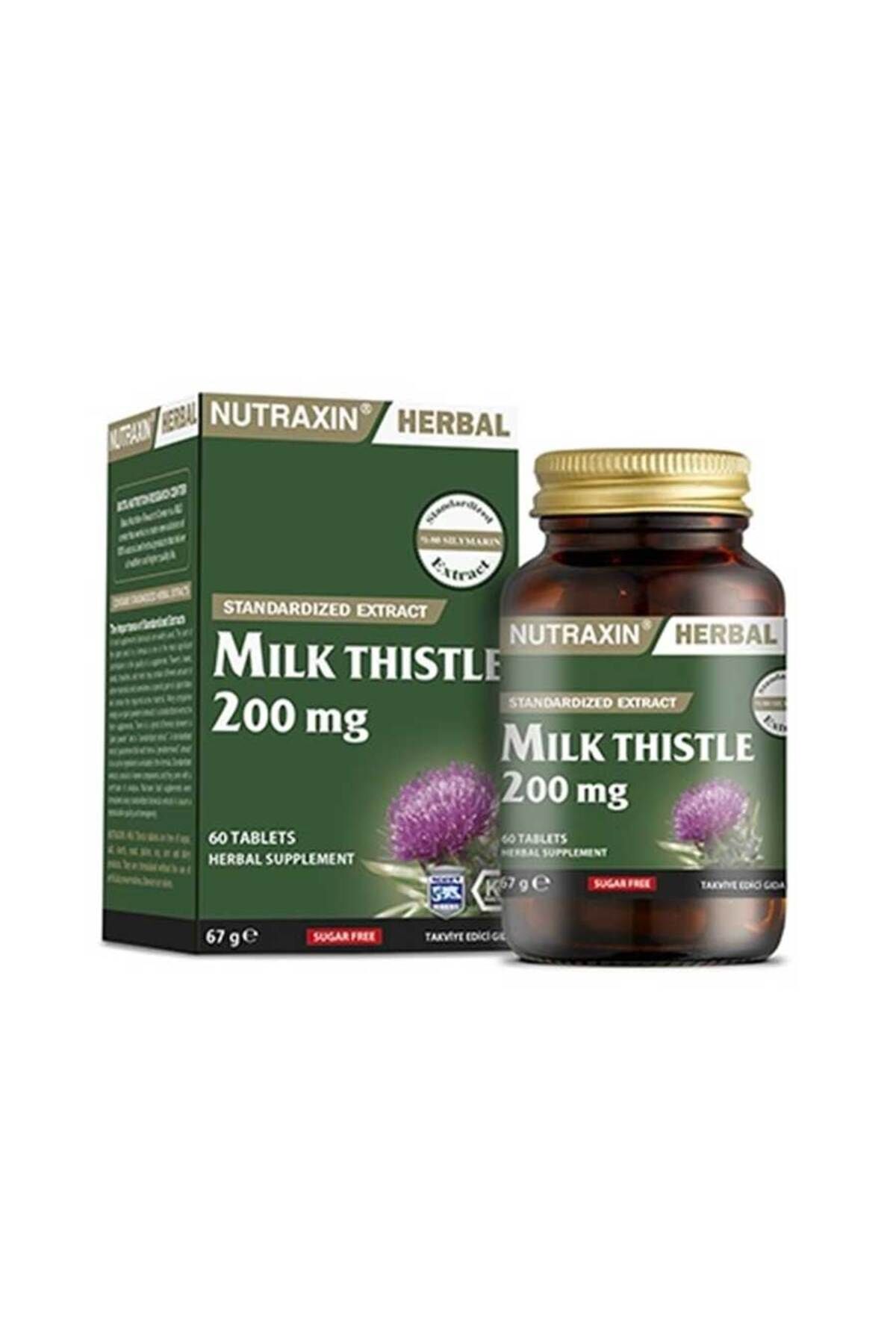 Nutraxin Milk Thistle 200 Mg 60 Tablet