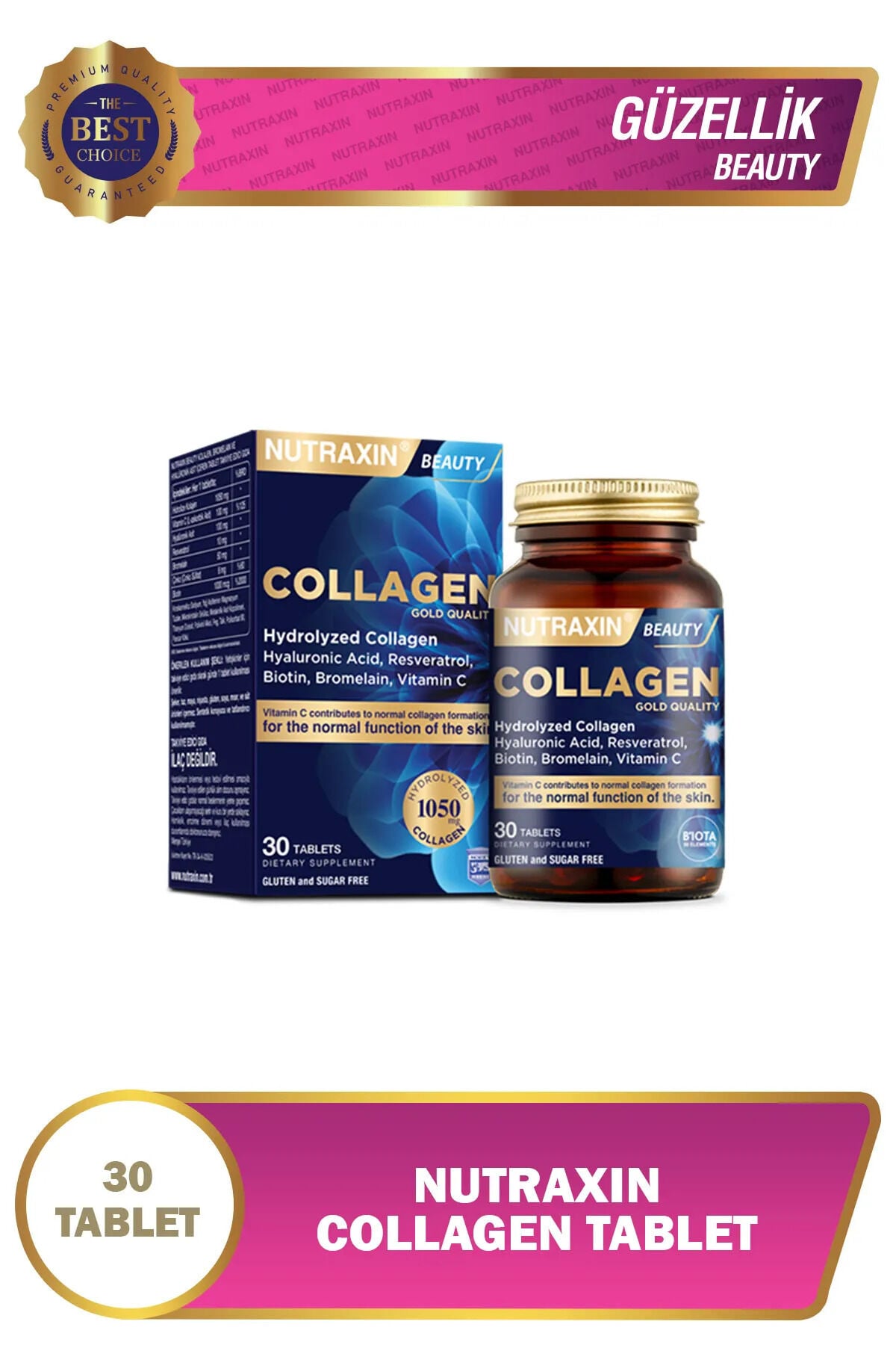 Nutraxin Hidrolize Kolajen 30 Tablet Tip1 Tip3