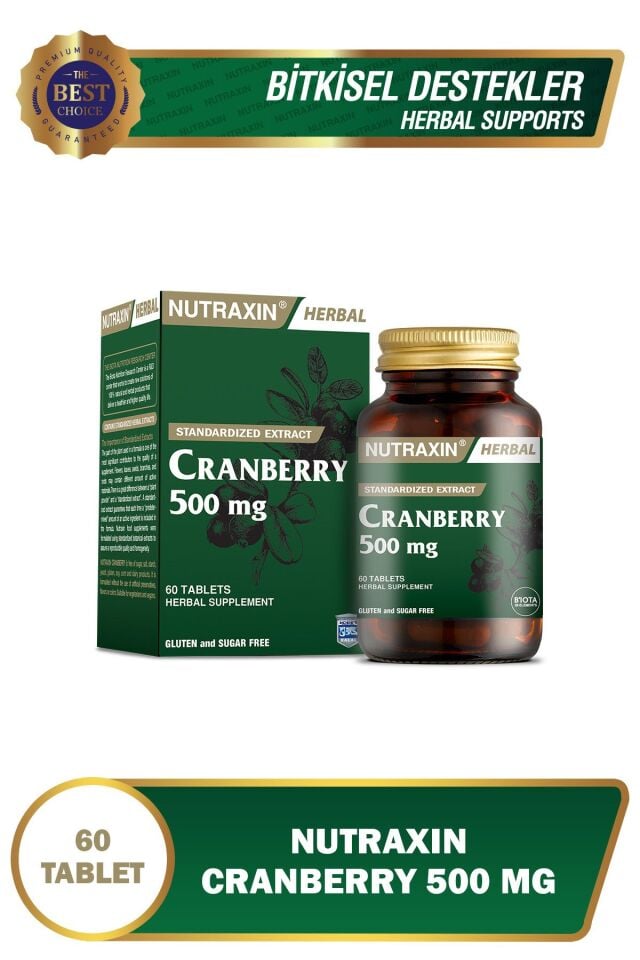 Nutraxin Cranberry 500 Mg 60 Tablet