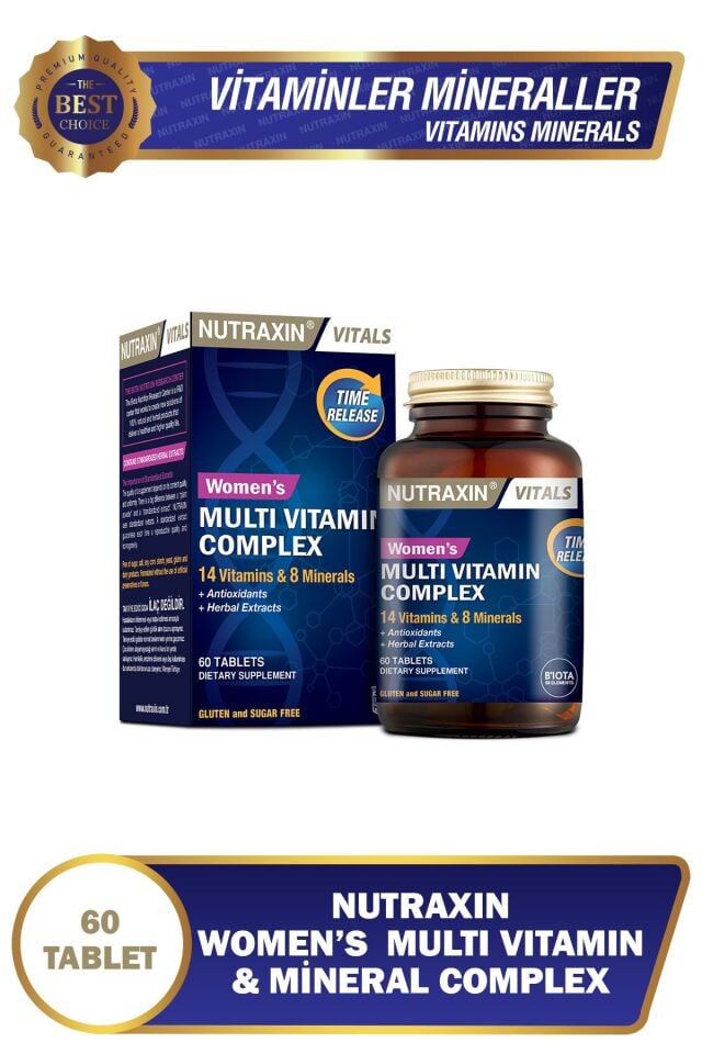 Nutraxin Vitals Women's Multivitamin Complex 60 Tablet