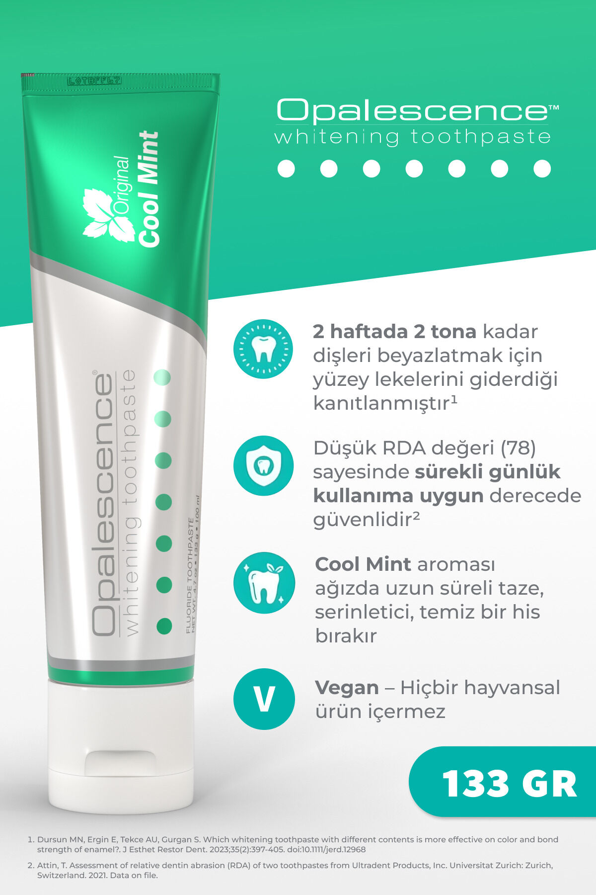 Opalescence Büyük Boy Beyazlatıcı Diş Macunu 133 Gr