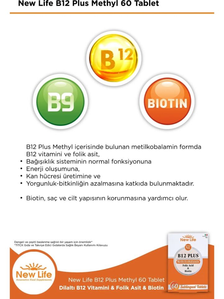 New Life B12 Plus 60 Tablet