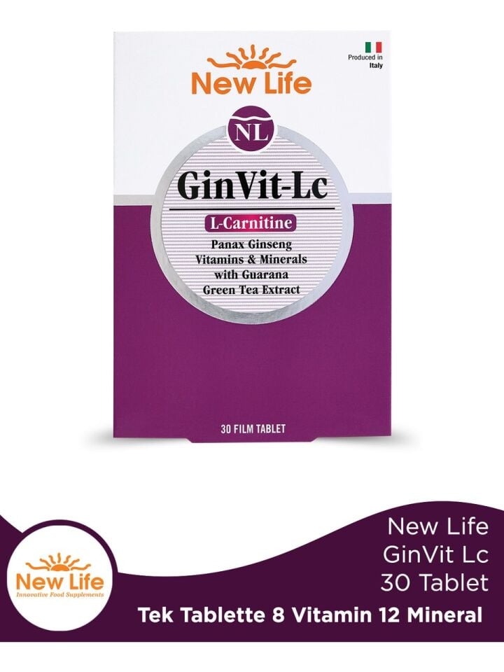 New Life GinVit-Lc L- Carnitine 30 Film Tablet