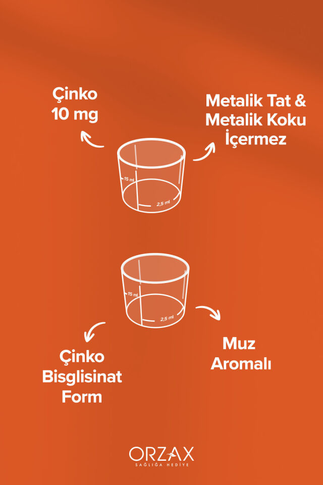 Ocean Çinko Bisglisinat 150 ml Muz Aromalı