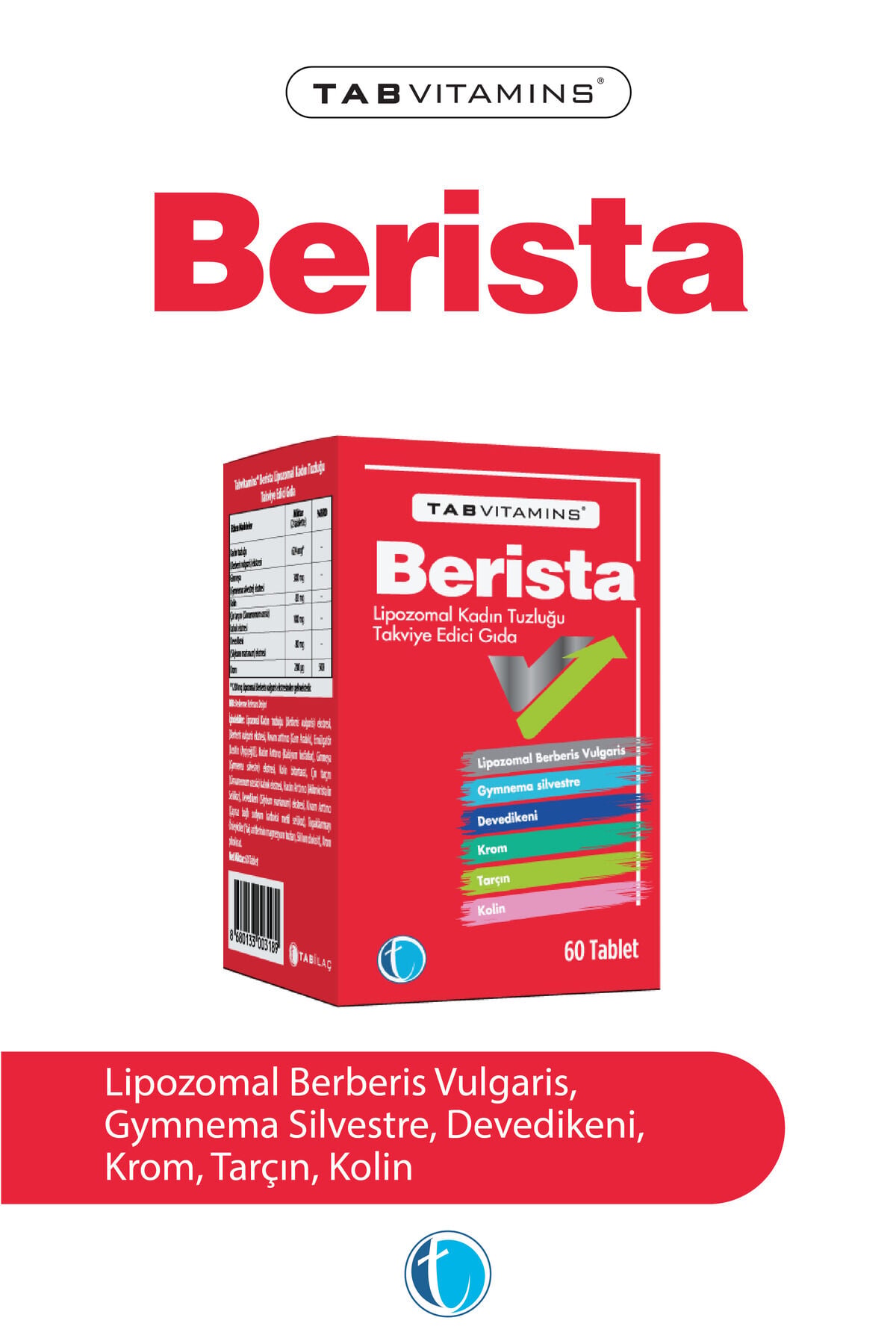 Tab Vitamins Berista Lipozomal 60 Tablet