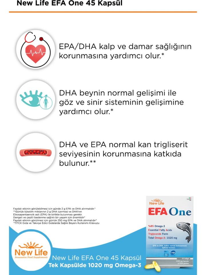 New Life Efa One 45 Kapsül