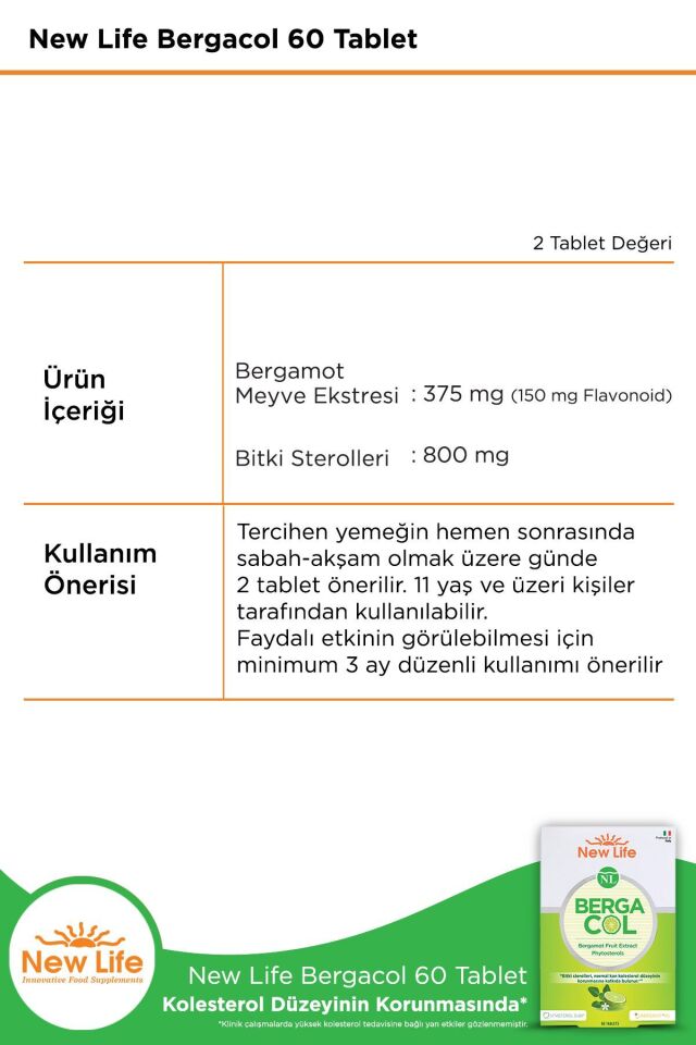 New Life Bergacol 60 Tablet