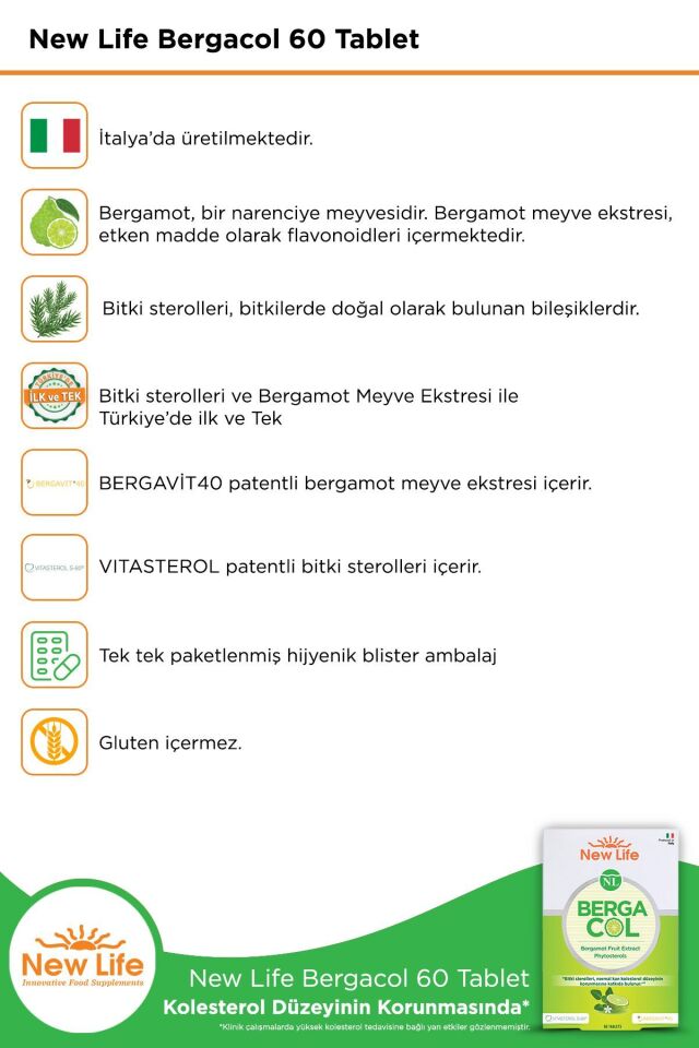 New Life Bergacol 60 Tablet