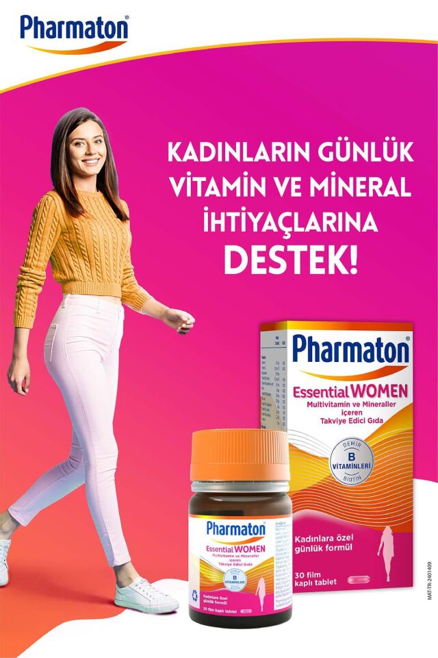 Essential Women 30 Tablet - Biotin, Demir, Vitamin B, Multivitamin Ve Mineraller