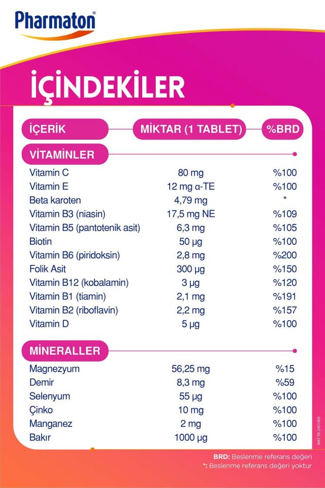 Essential Women 30 Tablet - Biotin, Demir, Vitamin B, Multivitamin Ve Mineraller