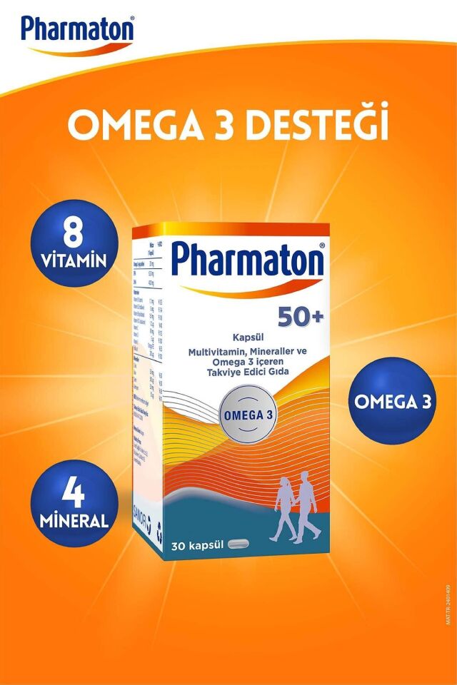 Pharmaton 50+ Plus 30 Kapsül