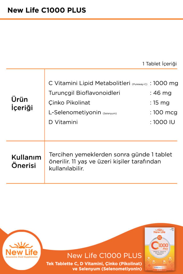 Newlife C 1000 Plus 30 TABLET