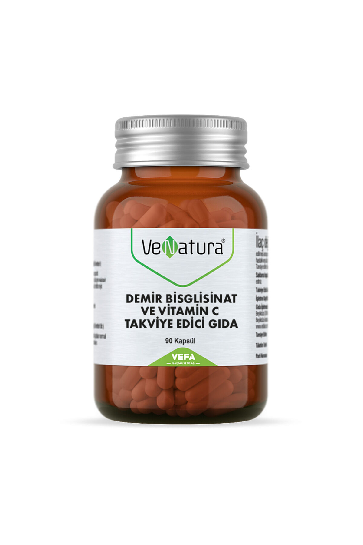 Demir Bisglisinat ve Vitamin C 90 Kapsül
