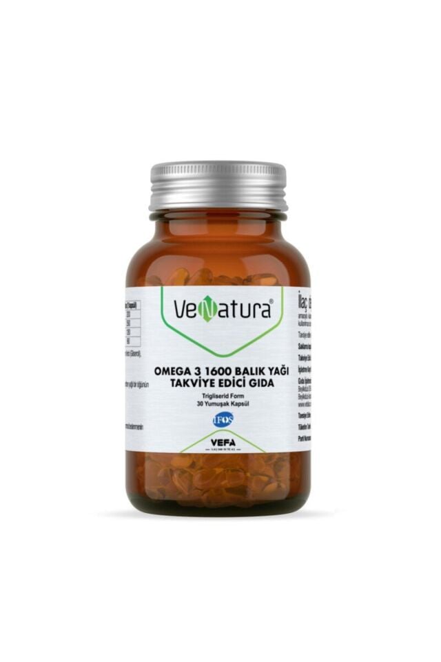 Omega 3 Balık Yağı 1600mg 30 Kapsül