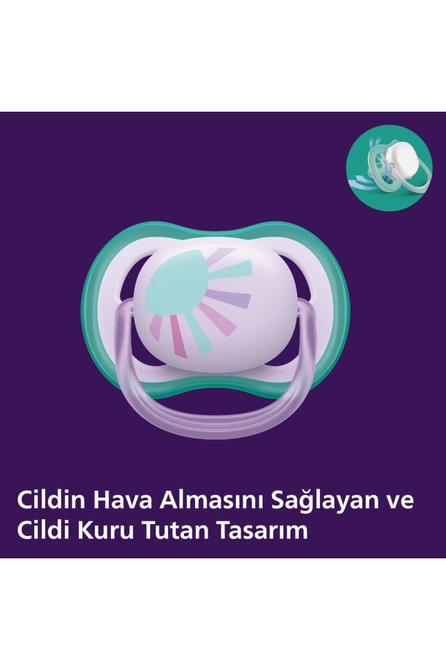 Ultra Air Emzik 0-6 Ay,  2'li Paket, Kız, SCF085/59