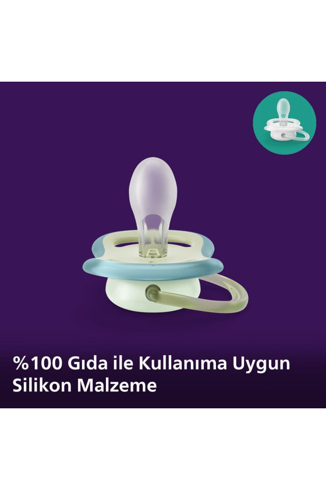 Ultra Air Gece Emziği 0-6 Ay, 2'li Erkek, SCF376/18