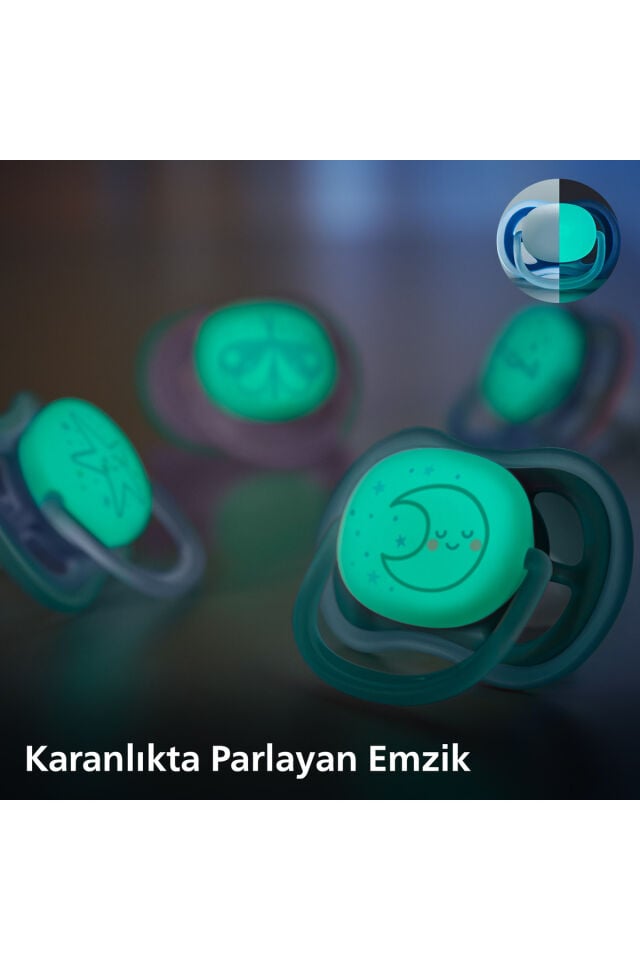 Ultra Air Gece Emziği 6-18 Ay, 2'li Erkek, SCF376/13