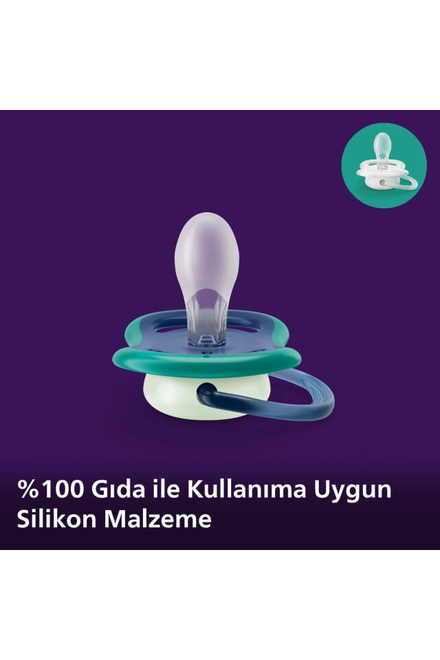 Ultra Air Gece Emziği 6-18 Ay, 2'li Erkek, SCF376/13
