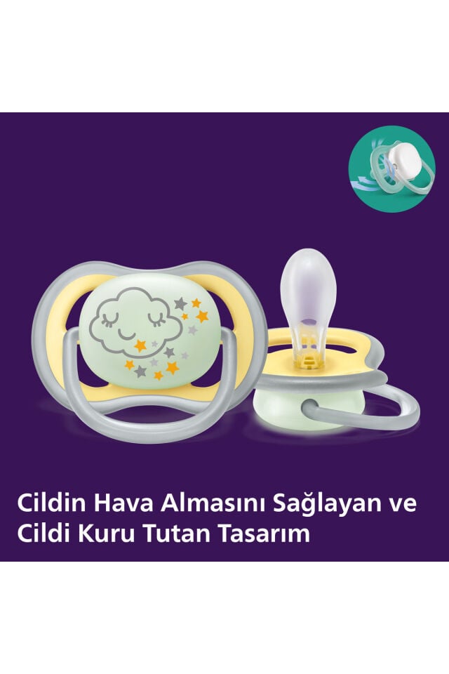 Ultra Air Gece Emziği 18+ Ay, 2'li Unisex, SCF376 /01