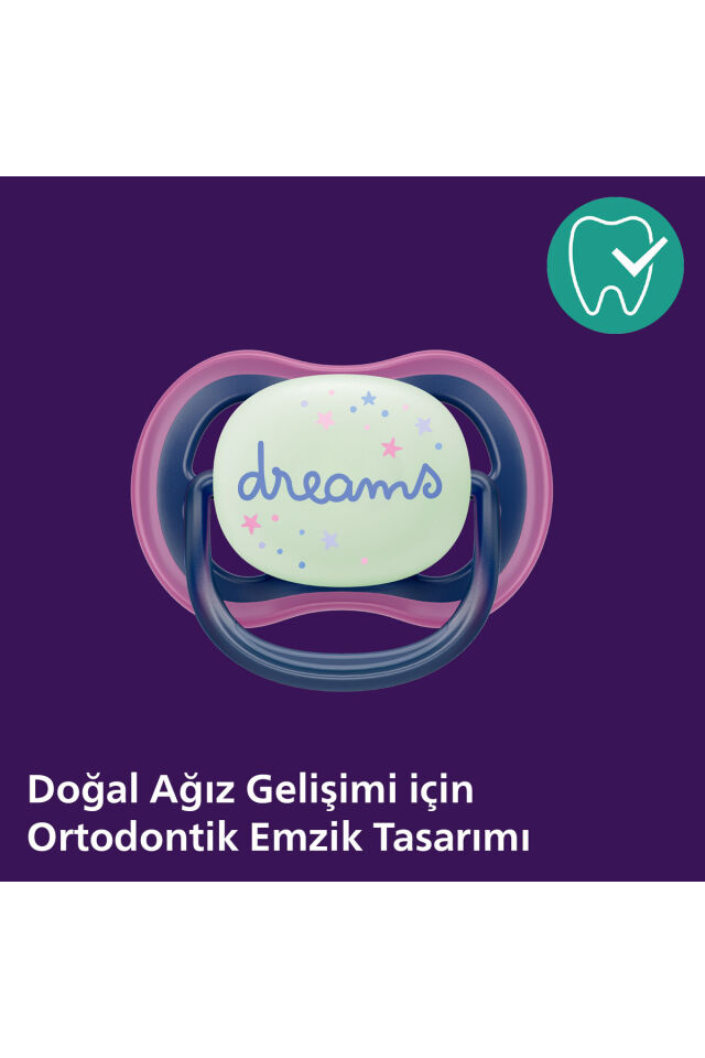 Ultra Air Gece Emziği 6-18 Ay, 2'li Kız, SCF376/14