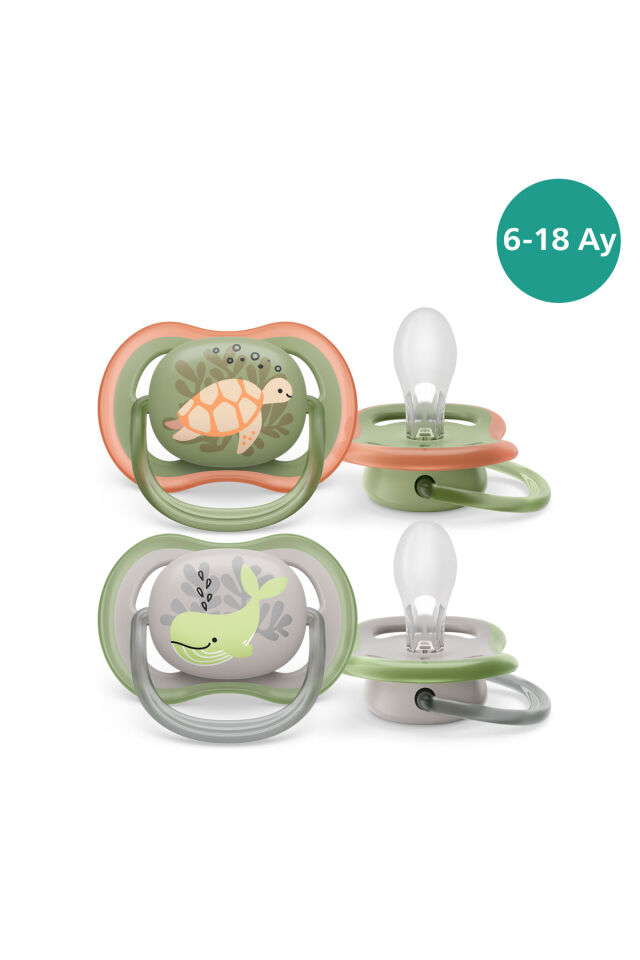 Avent Ultra Air Emzik 6-18 Ay,  2'li Paket, Erkek, SCF085/60