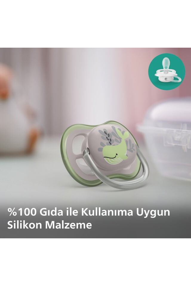 Ultra Air Emzik 6-18 Ay,  2'li Paket, Erkek, SCF085/60