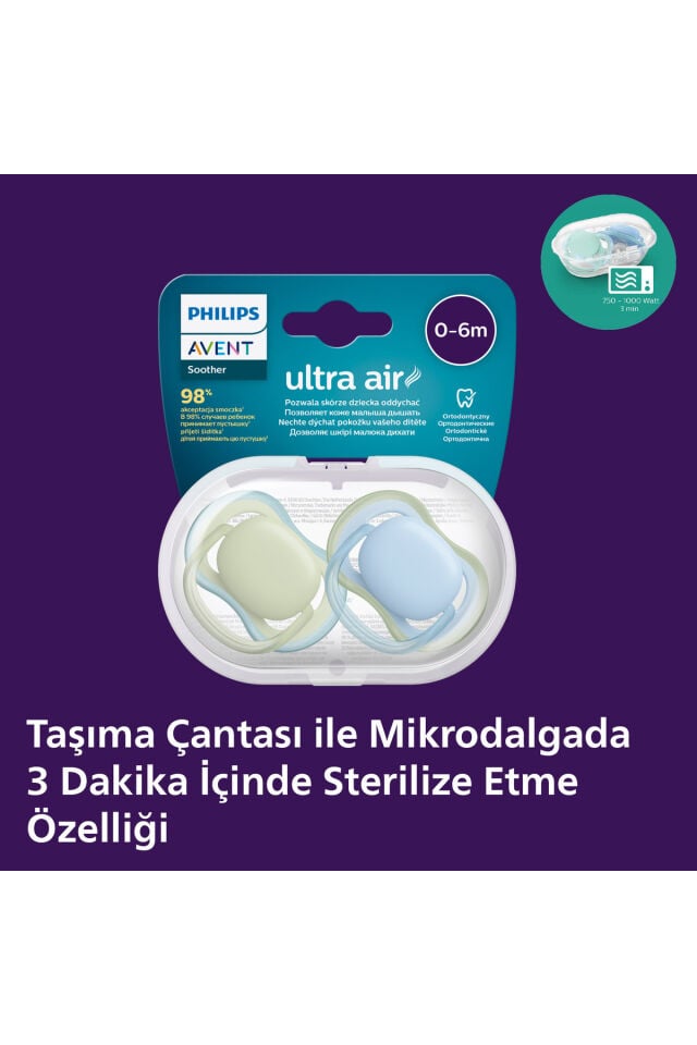 Ultra Air Emzik 0-6 Ay, 2'li Unisex, SCF085/21