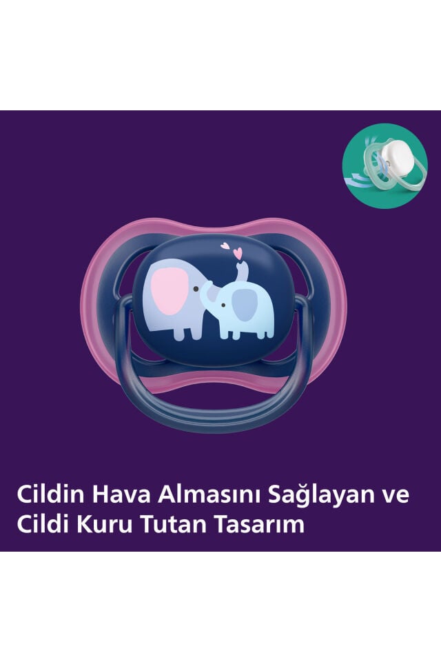 Ultra Air Emzik 18+ Ay,  2'li Paket, Kız, SCF349/22