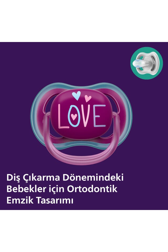 Ultra Air Emzik 18+ Ay,  2'li Paket, Kız, SCF349/22