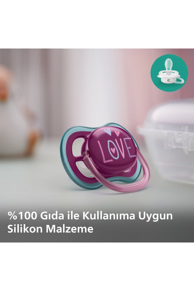 Ultra Air Emzik 18+ Ay,  2'li Paket, Kız, SCF349/22