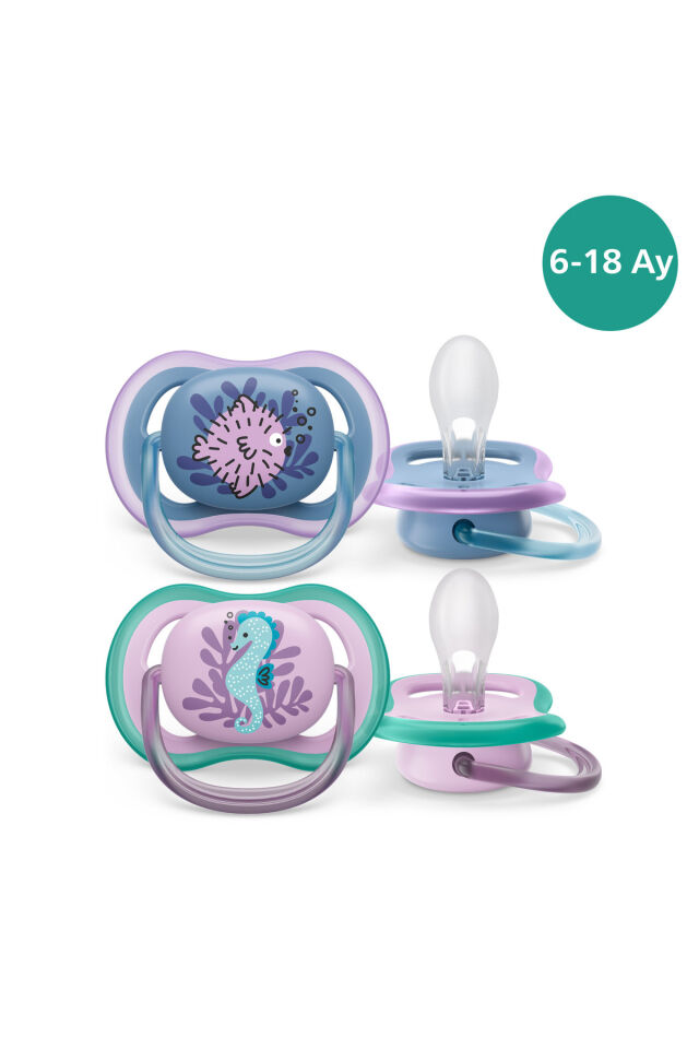 Avent Ultra Air Emzik 6-18 Ay,  2'li Paket, Kız, SCF085/61