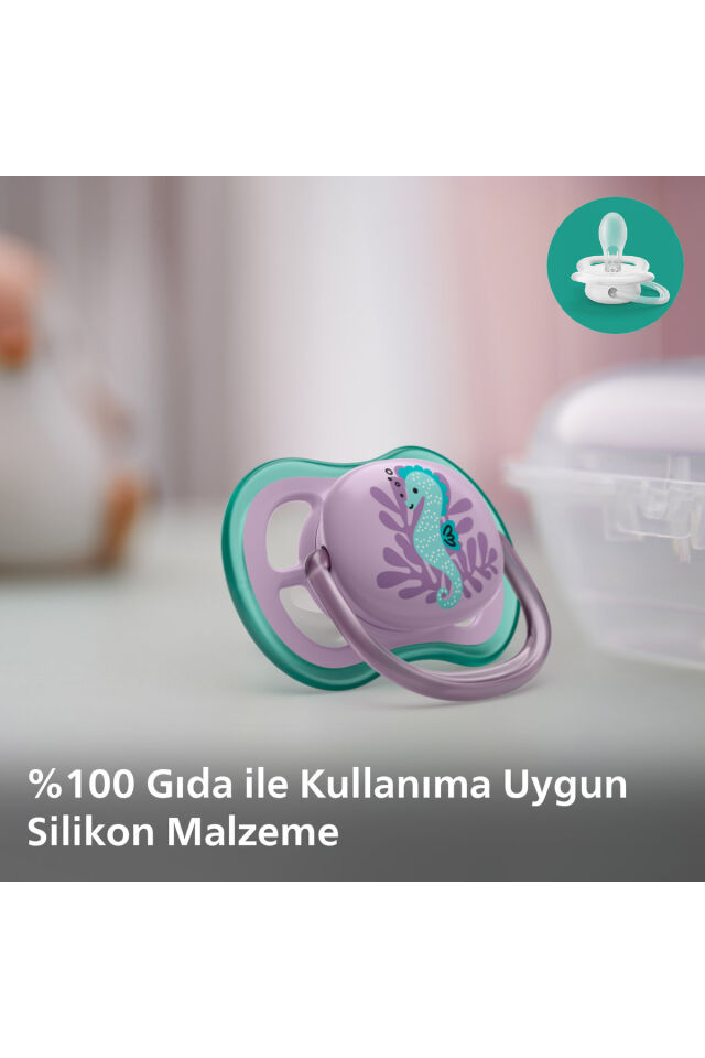 Ultra Air Emzik 6-18 Ay,  2'li Paket, Kız, SCF085/61
