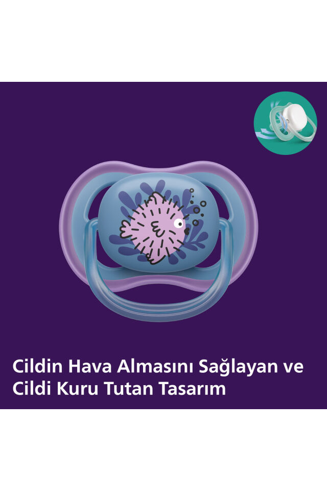 Ultra Air Emzik 6-18 Ay,  2'li Paket, Kız, SCF085/61