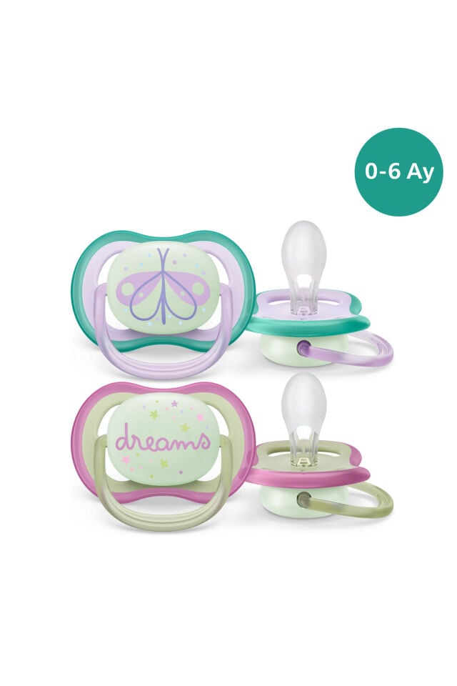 Avent Ultra Air Gece Emziği 0-6 Ay, 2'li Kız, SCF376/19
