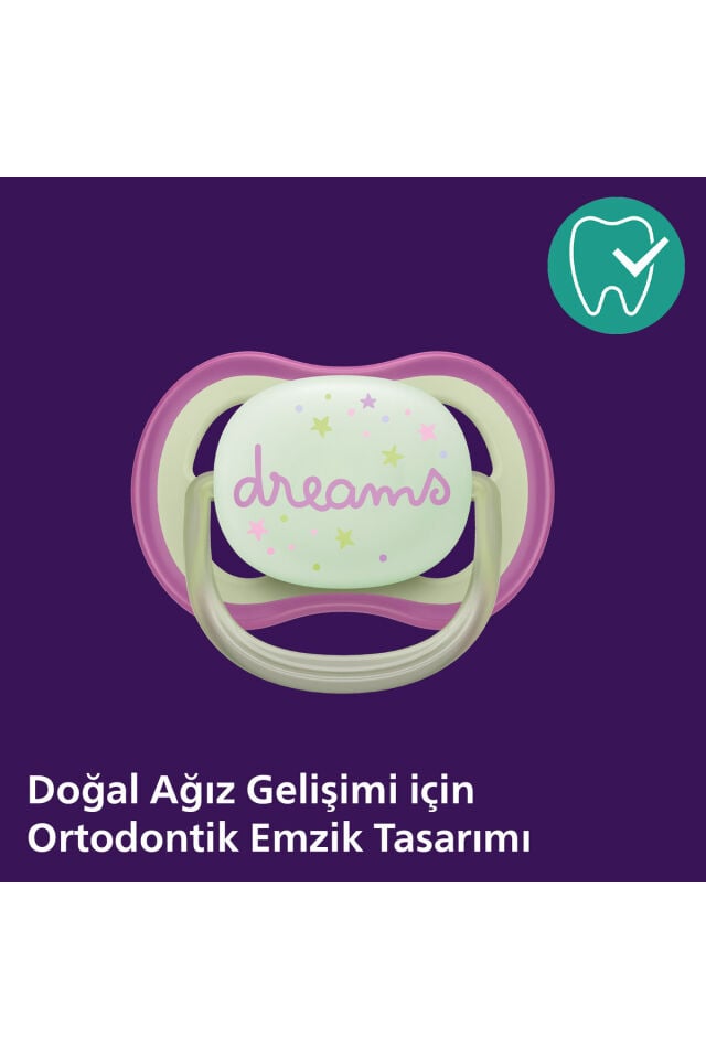 Ultra Air Gece Emziği 0-6 Ay, 2'li Kız, SCF376/19