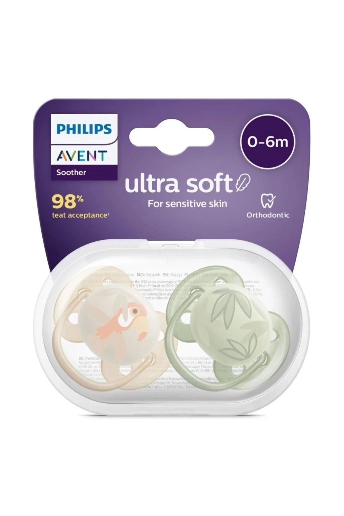 Avent Ultra Soft Emzik 0-6 Ay, 2'li Erkek, SCF091/07