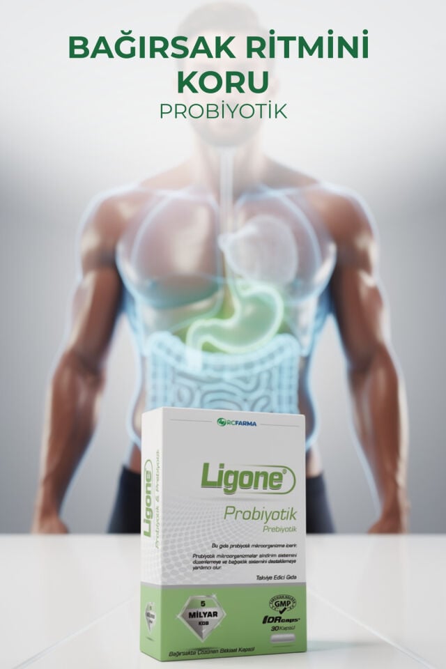 Ligone Probiyotik DRCaps Bitkisel Kapsül 30 Kapsül 5 Milyar CFU