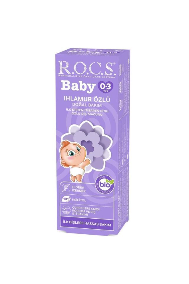Rocs Baby 0-3 Yaş Arası Yutulabilir Diş Macunu Ihlamur Özlü 35 ml