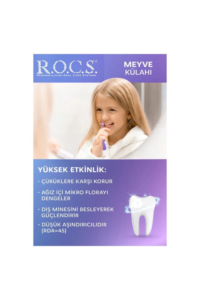Rocs Kids 3-7 Yaş Meyve Külahı Diş Macunu 35 ml