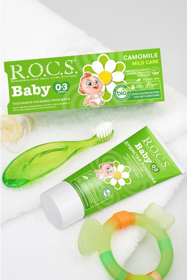 Rocs Baby 0-3 Yaş Papatya Özlü Diş Macunu