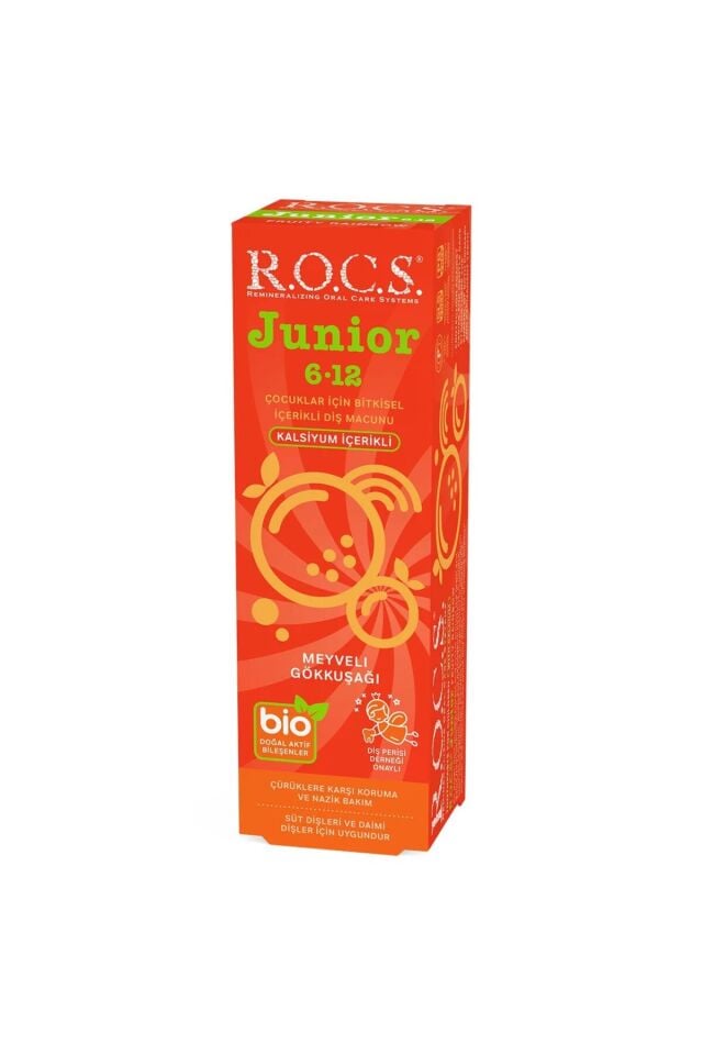 Rocs Junior 6-12 Yaş Meyveli Gökkuşağı Diş Macunu 60 ml