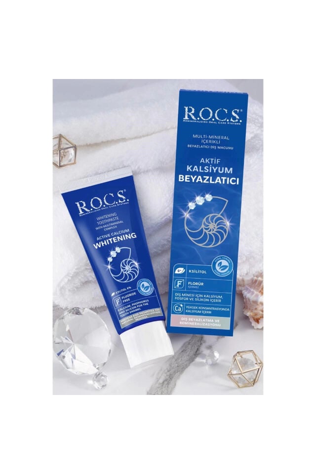Rocs Aktif Kalsiyum Beyazlatıcı Diş Macunu – 94g