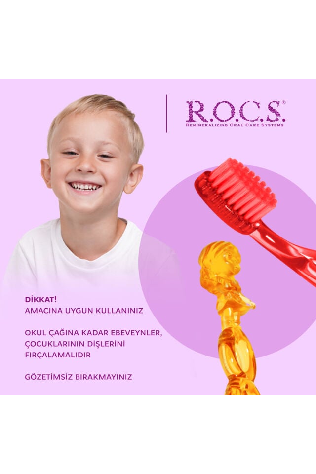 Kids Yumuşak Çocuk Diş Fırçası (3-7 YAŞ) Mavi