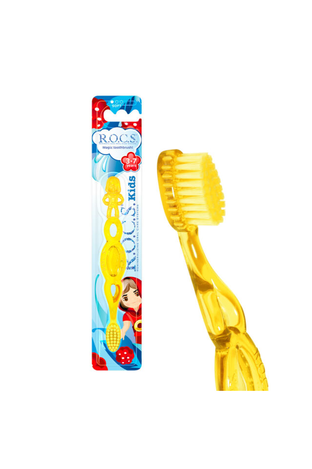 Rocs Kids Diş Fırça 3-7 Yaş Sarı