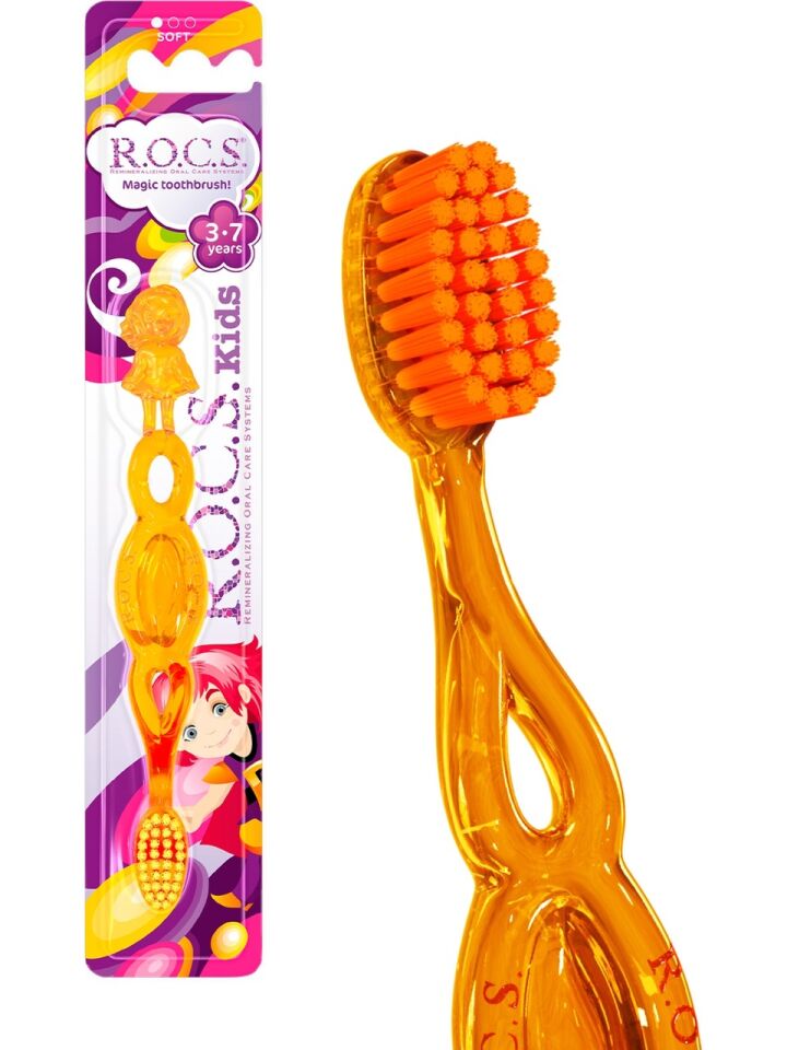 Rocs Kids Diş Fırçası 3-7 Yaş Turuncu